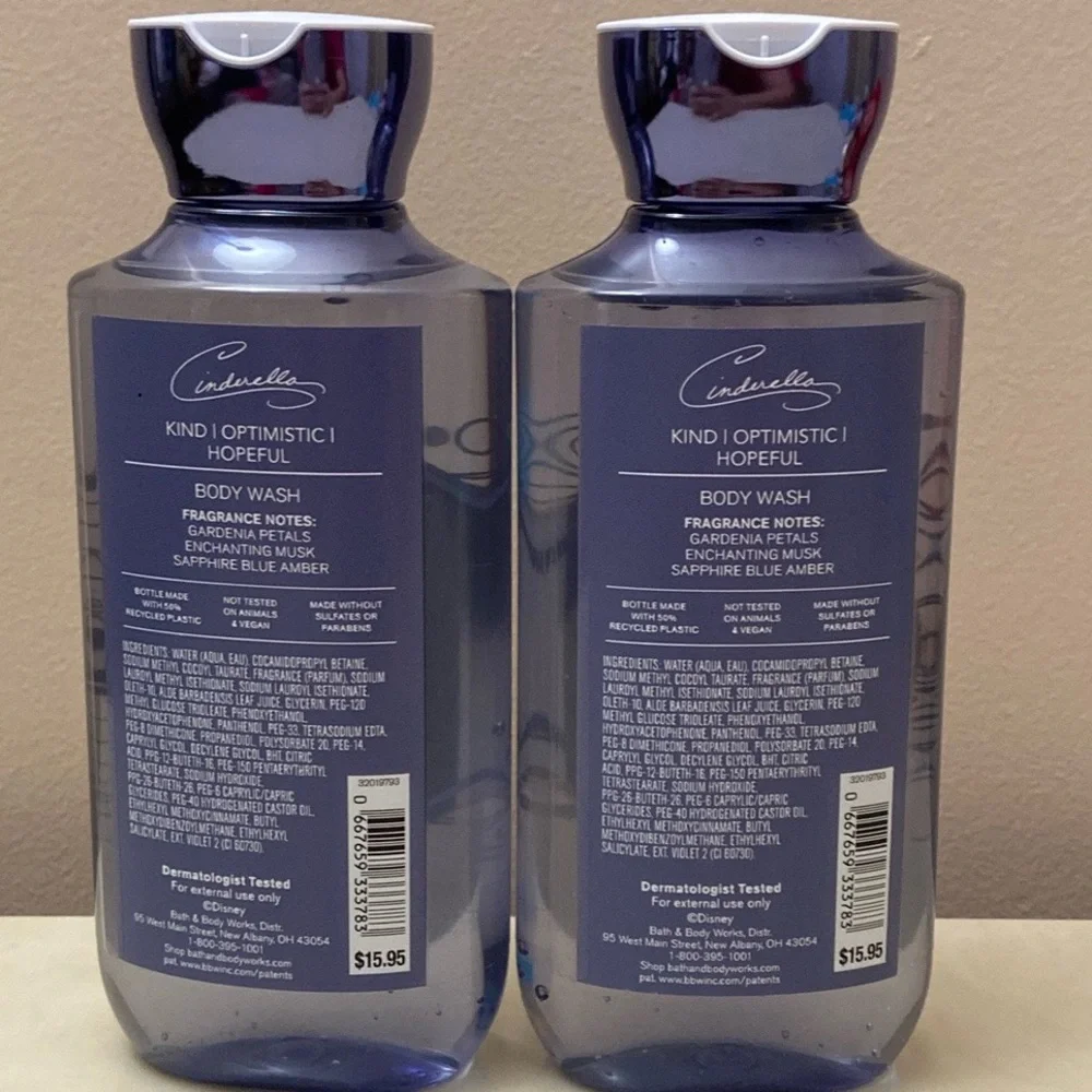 Bath & Body Works Disney Princess Cinderella 2 Full Size  Body Wash NIB